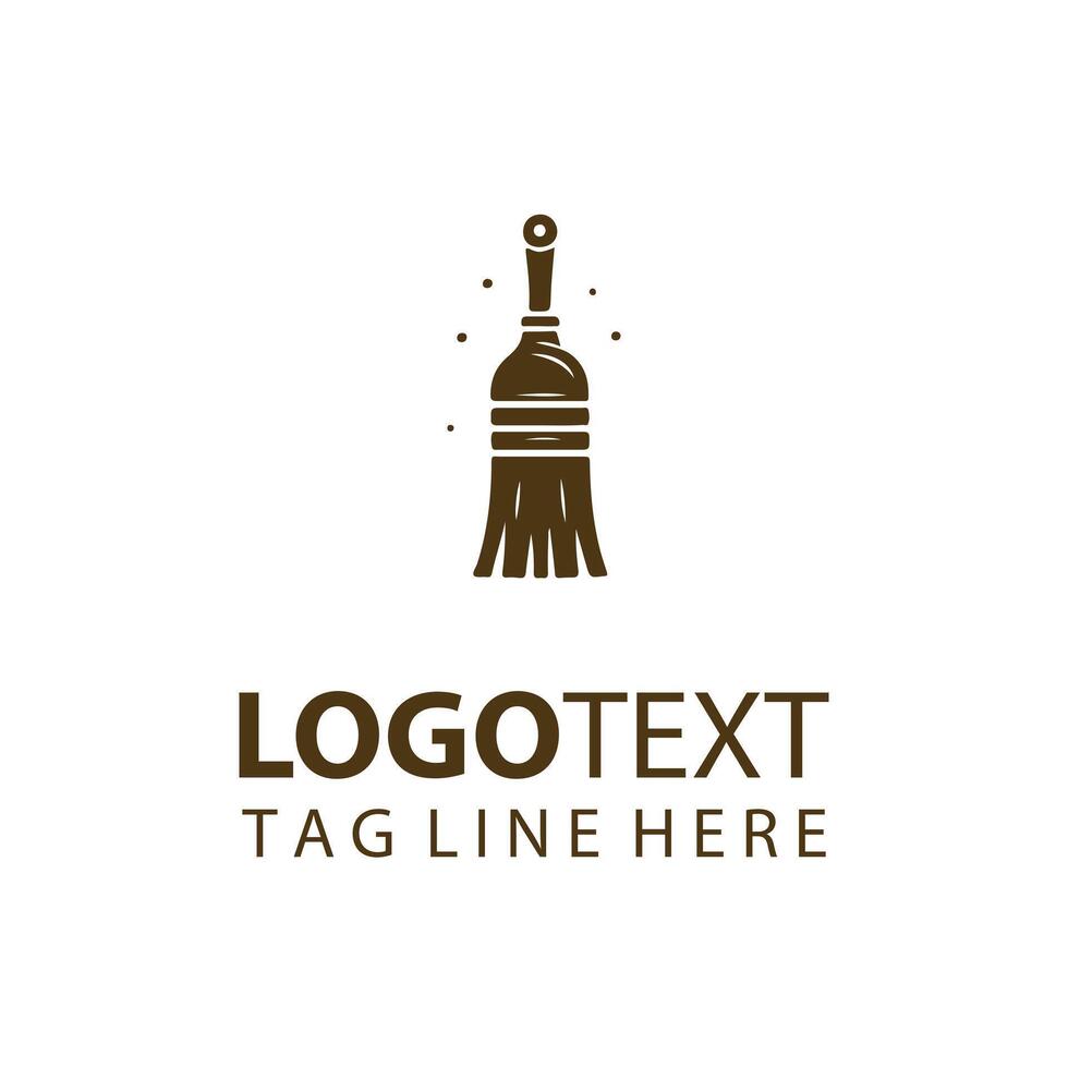 Neat Sweep Broom Logo vector