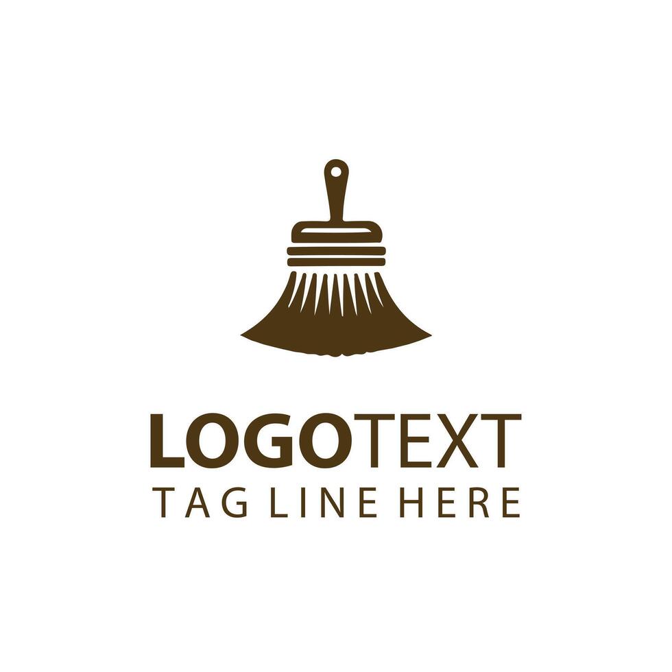 Perfect Sweep Broom Logo vector