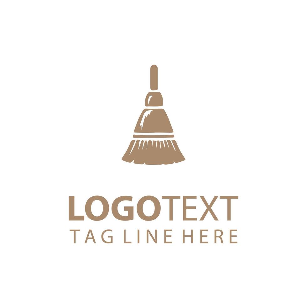 Luxe Sweep Broom Logo vector