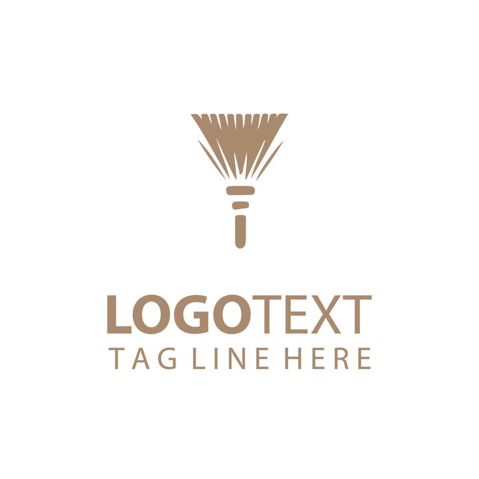 Gleam Sweep Broom Logo vector