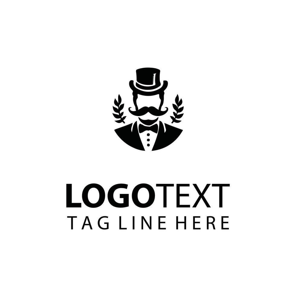Timeless Suave Gentleman Logo vector