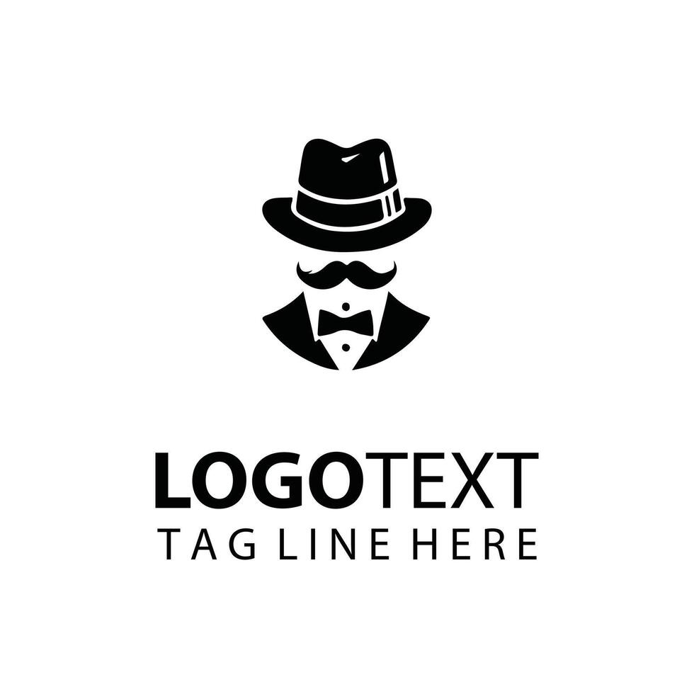 Majestic Dapper Gentleman Logo vector