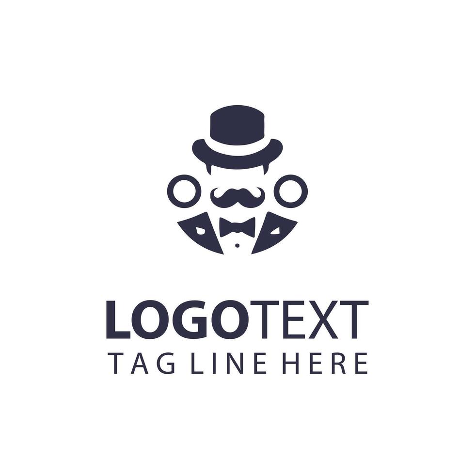 Tailored Elegance Gentleman Logo vector