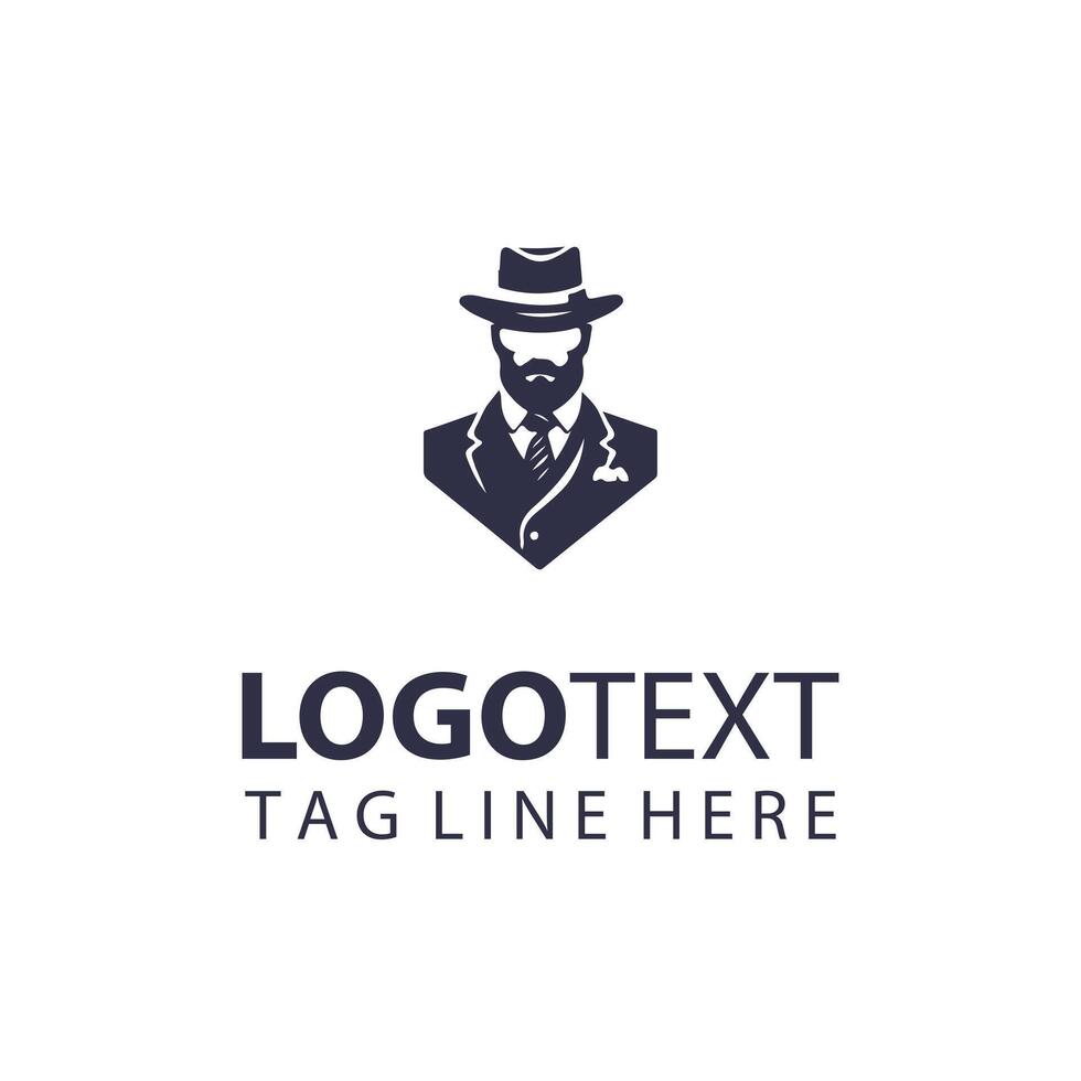 The Genteel Groom Gentleman Logo vector