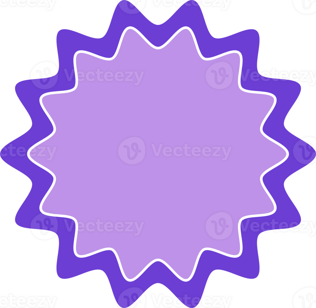 Purple star badge clip art png