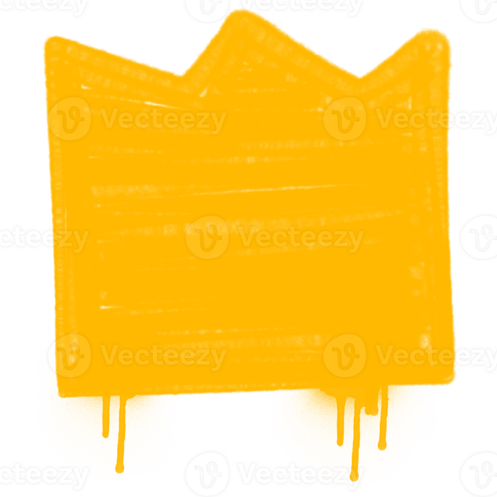 A yellow box with a crown on it png