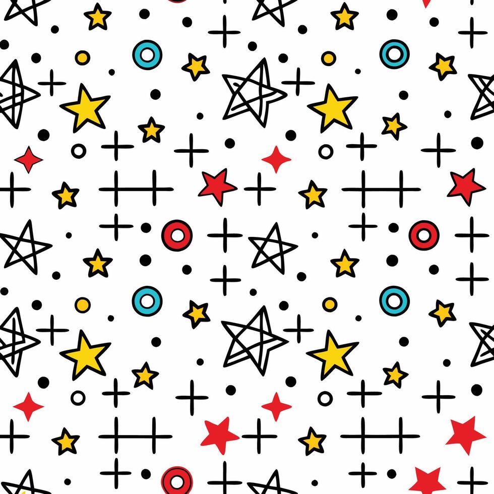 a seamless pattern with stars and stars vector