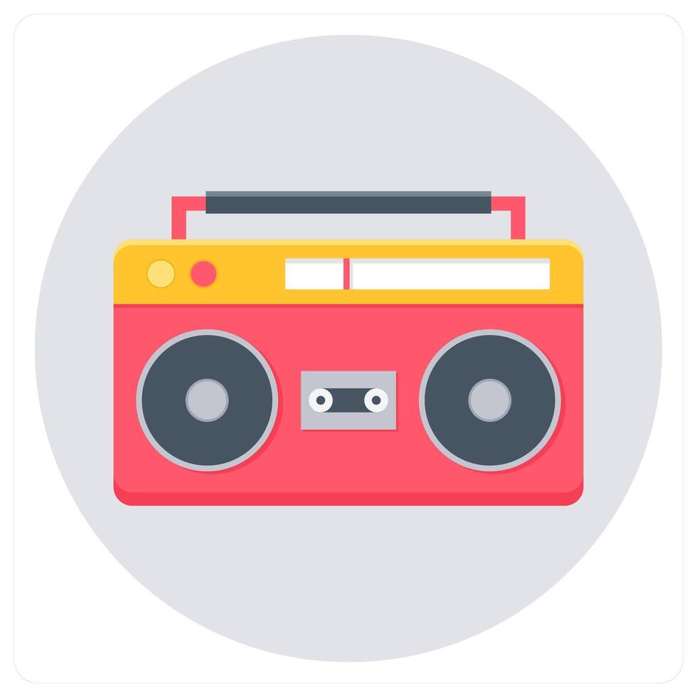 Radio and signal icon concept vector