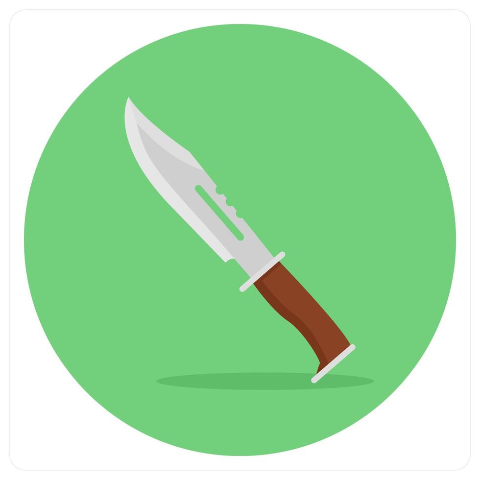 Haunting Knife and army icon concept vector