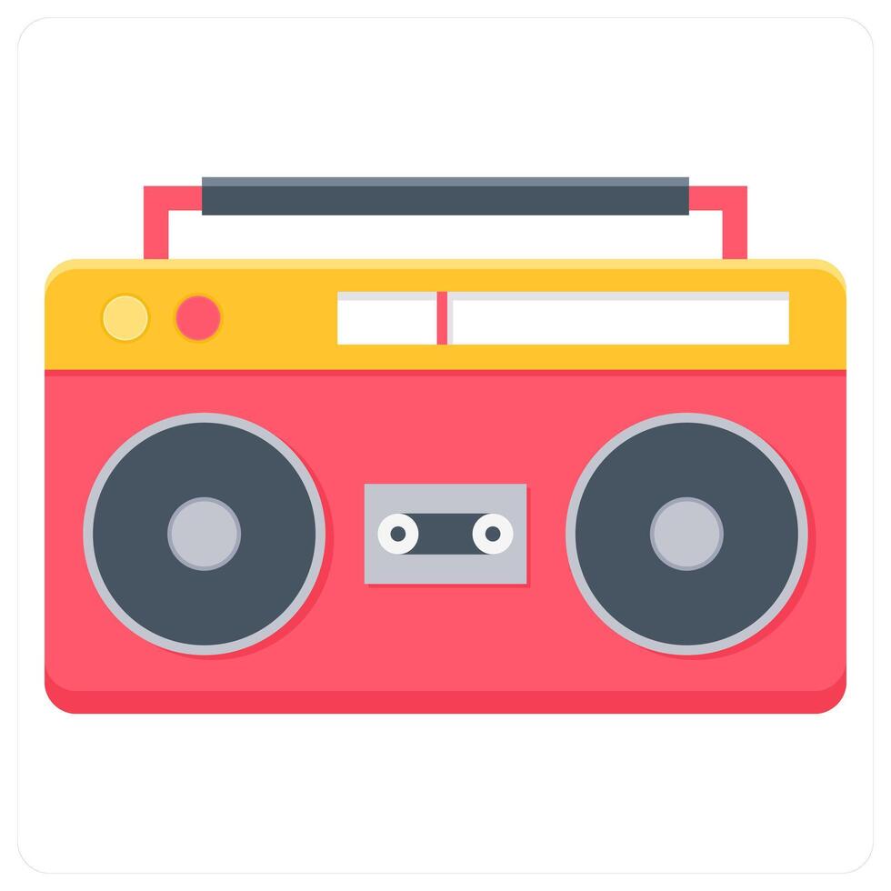 Radio and signal icon concept vector