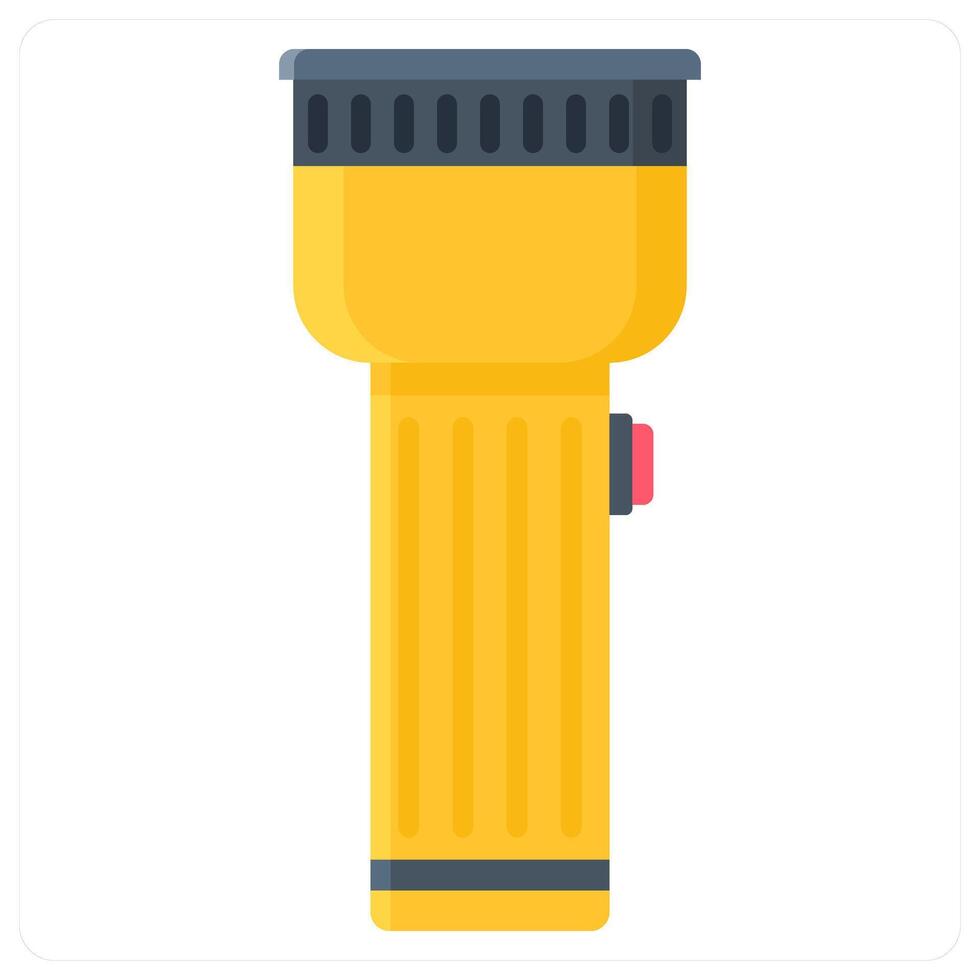 Torch and light icon concept vector