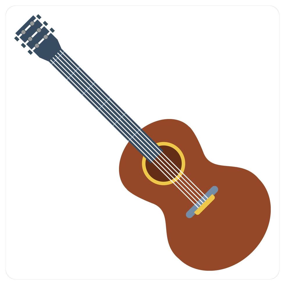 Guitar and music icon concept vector
