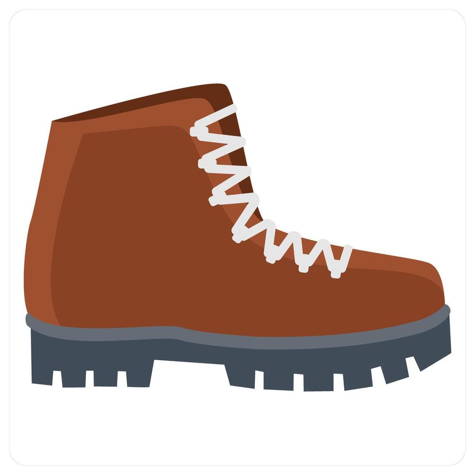 Hiking Shoes and shoes icon concept vector