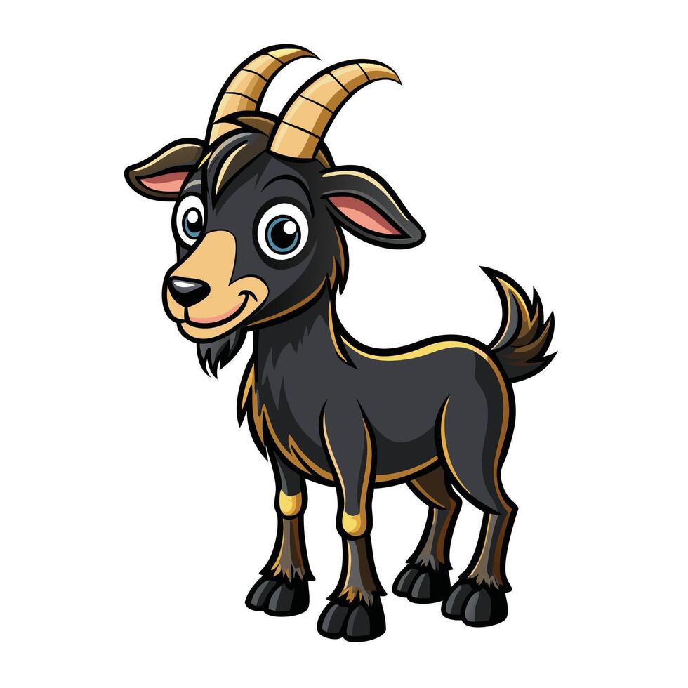 goat cartoon character illustration vector