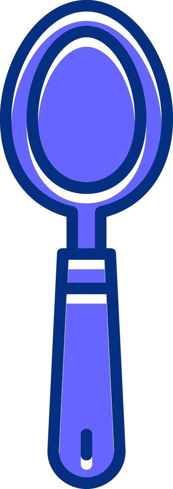 Spoon Filled Slip Style Icon vector