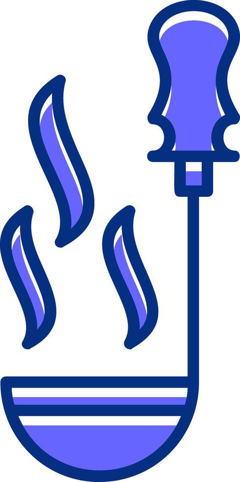 Ladle Filled Slip Style Icon vector