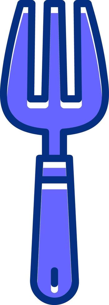 Fork Filled Slip Style Icon vector