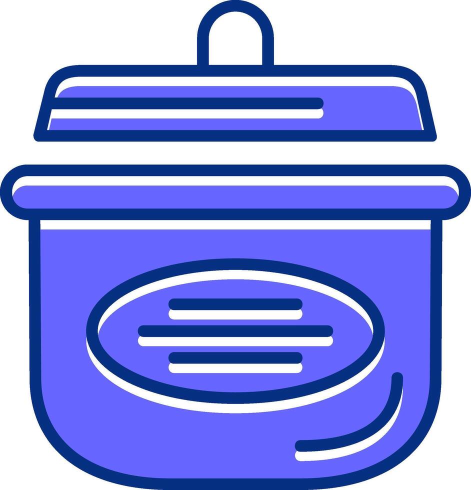 Cooking pots Filled Slip Style Icon vector