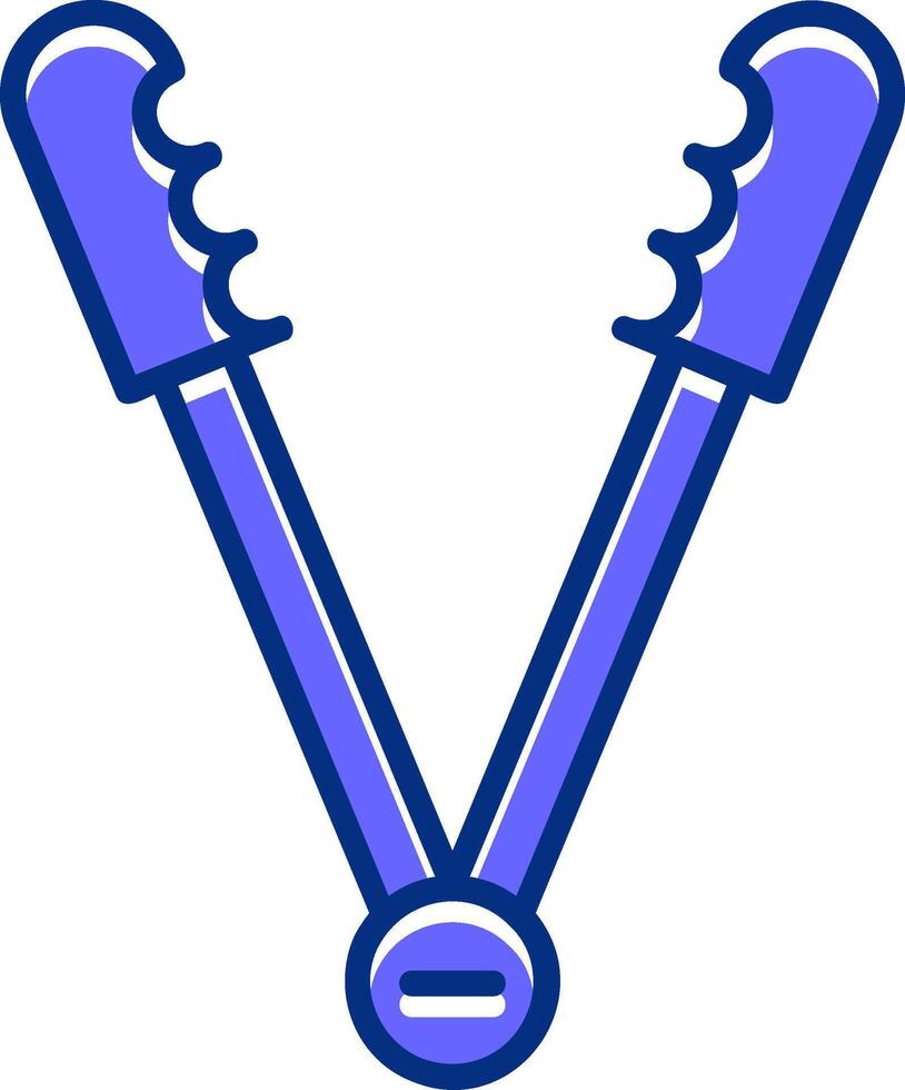 Tongs Filled Slip Style Icon vector