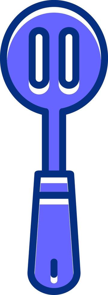 Slotted spoon Filled Slip Style Icon vector