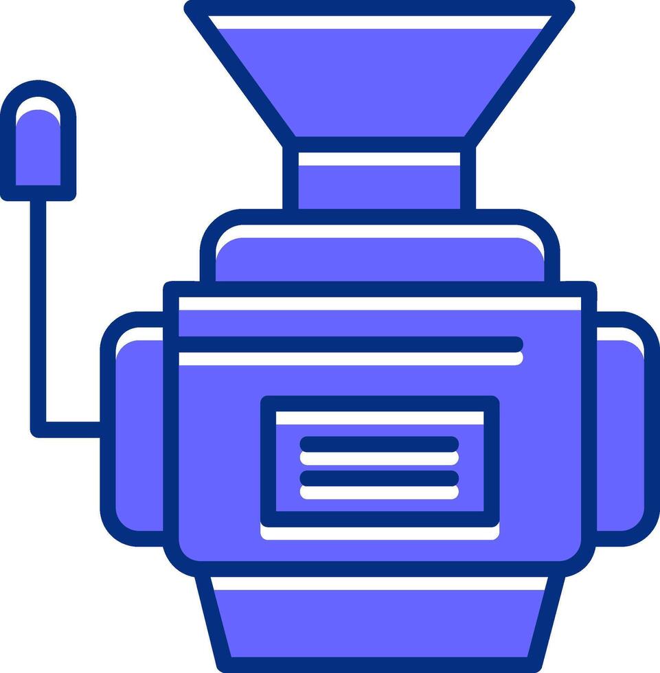 Meat grinder Filled Slip Style Icon vector