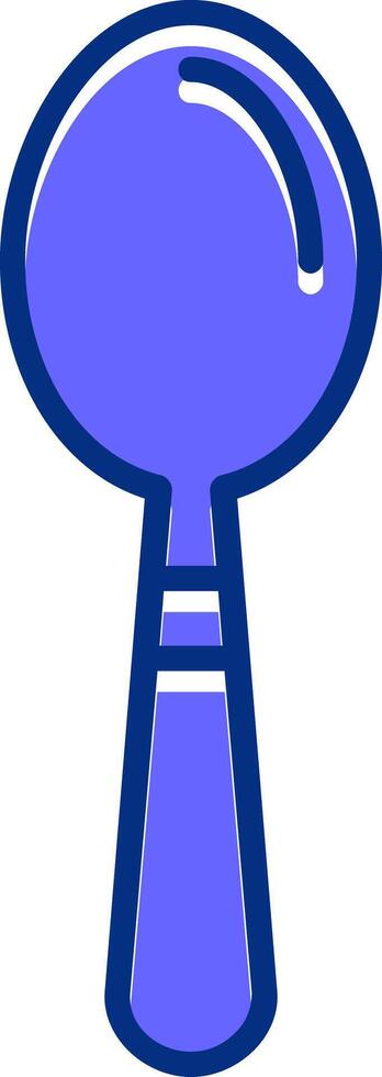 Spoon Filled Slip Style Icon vector