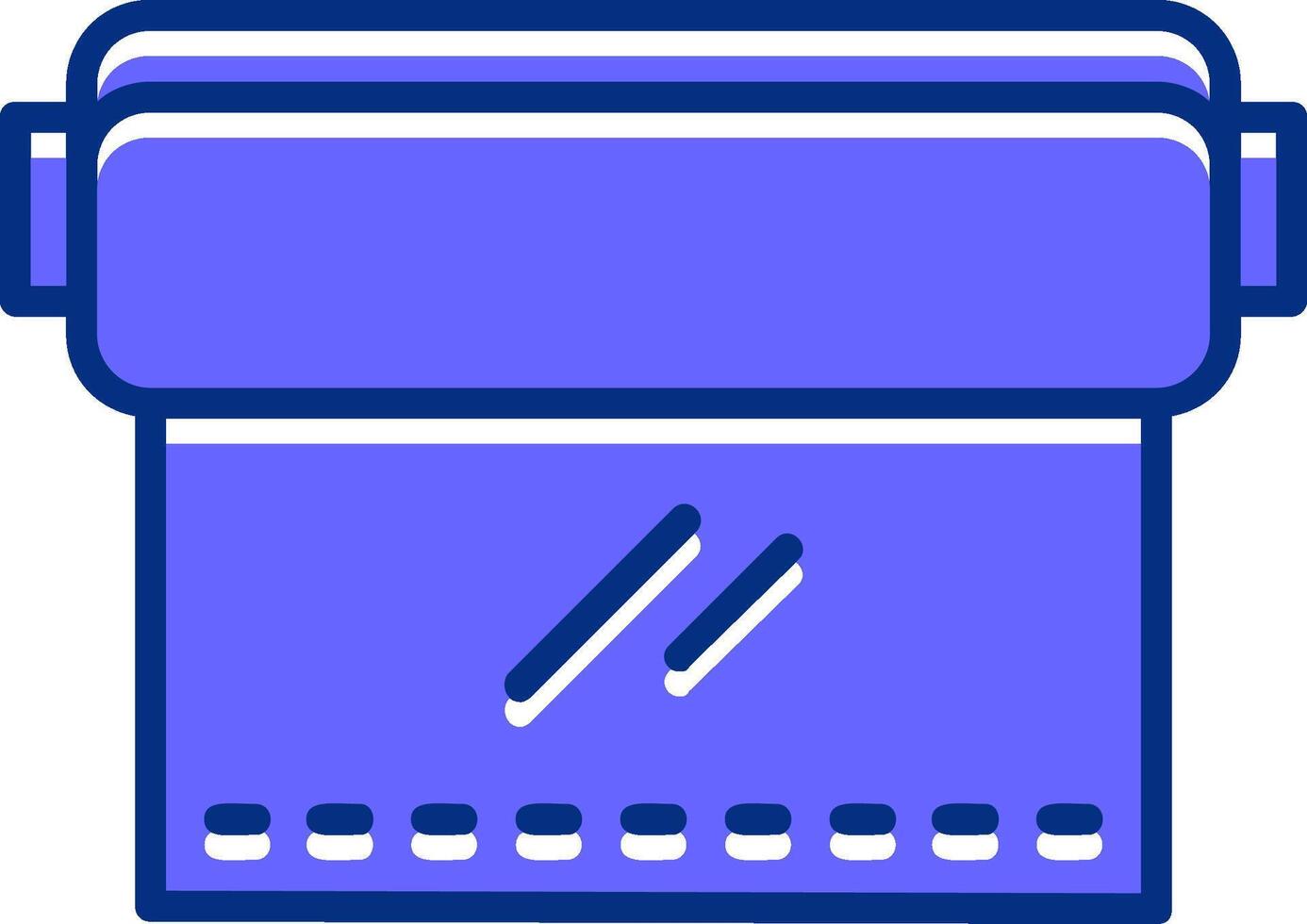 Cling Film Filled Slip Style Icon vector