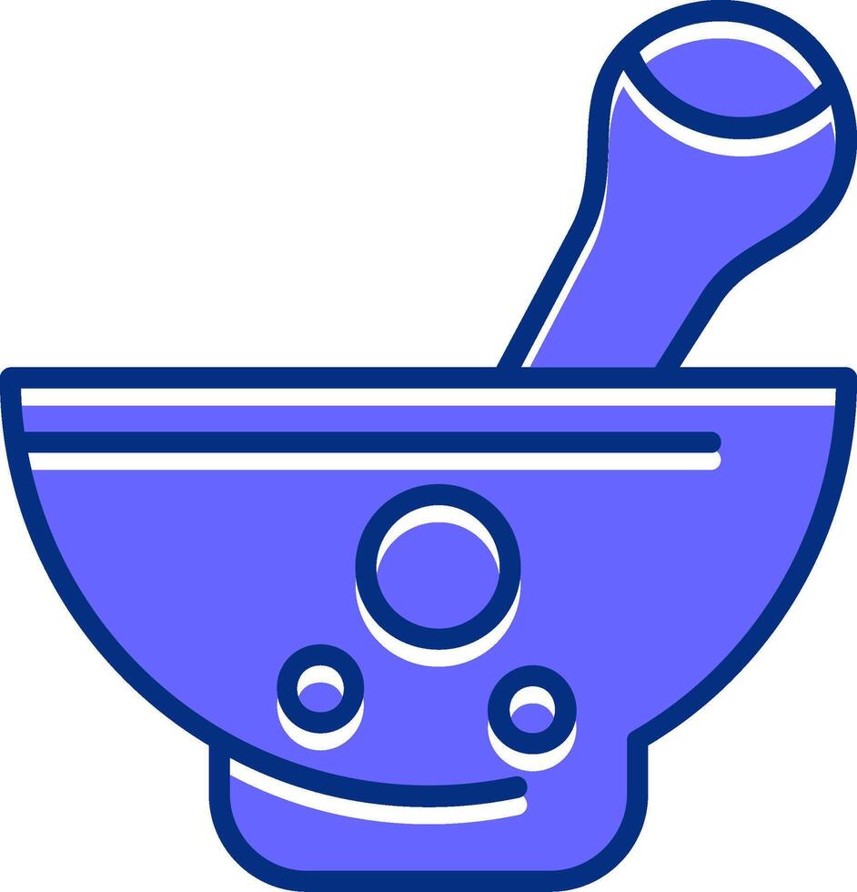 Pestle Filled Slip Style Icon vector