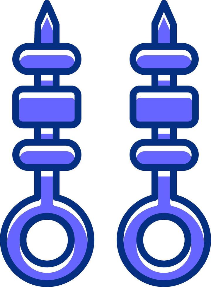 Skewer Filled Slip Style Icon vector