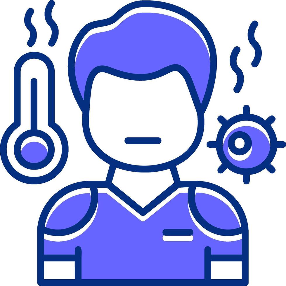 Sick boy Filled Slip Style Icon vector