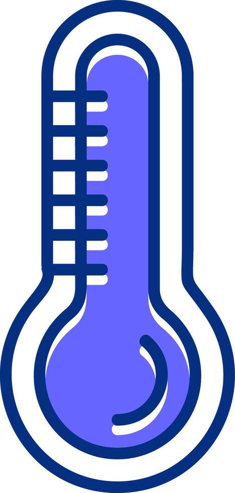 Thermometer Filled Slip Style Icon vector