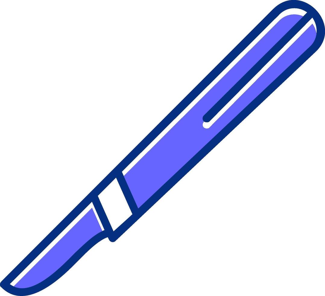 Surgical knife Filled Slip Style Icon vector
