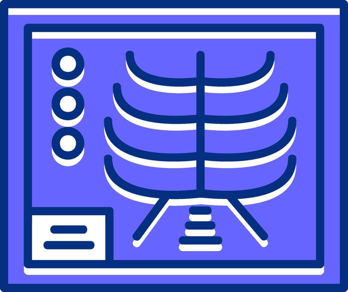 X-ray Filled Slip Style Icon vector