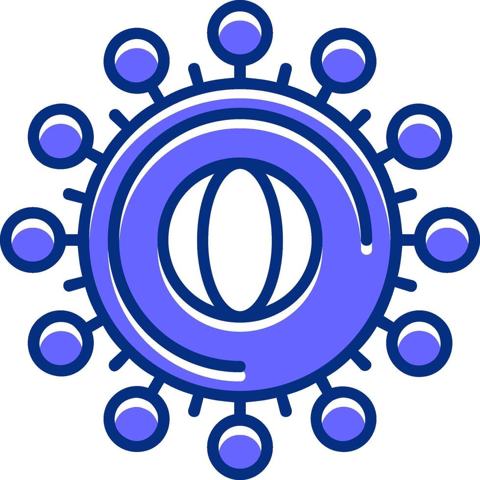 Coronavirus Filled Slip Style Icon vector