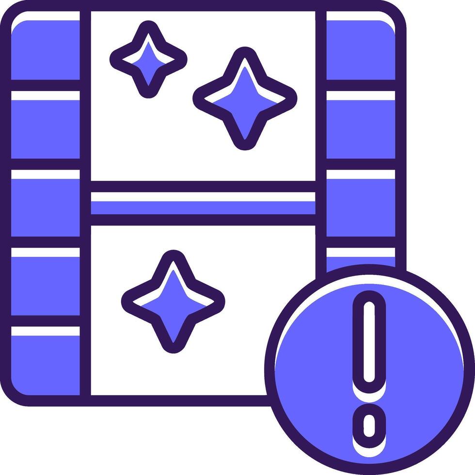 Camera roll Filled Slip Style Icon vector