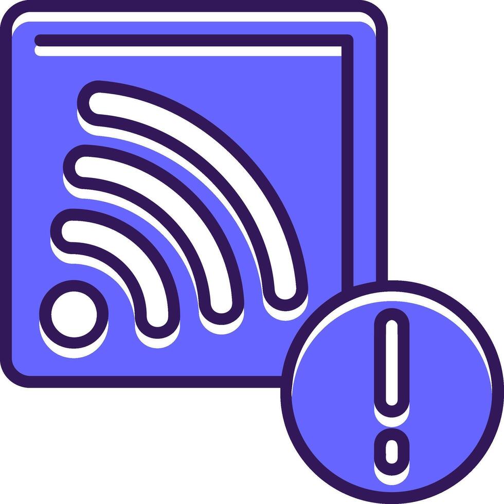 Cast Filled Slip Style Icon vector