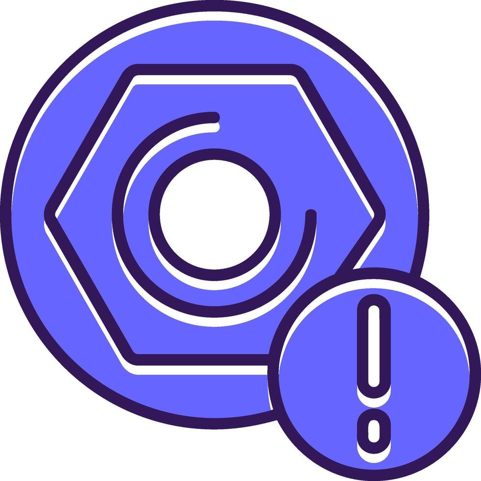 Toolbox Filled Slip Style Icon vector