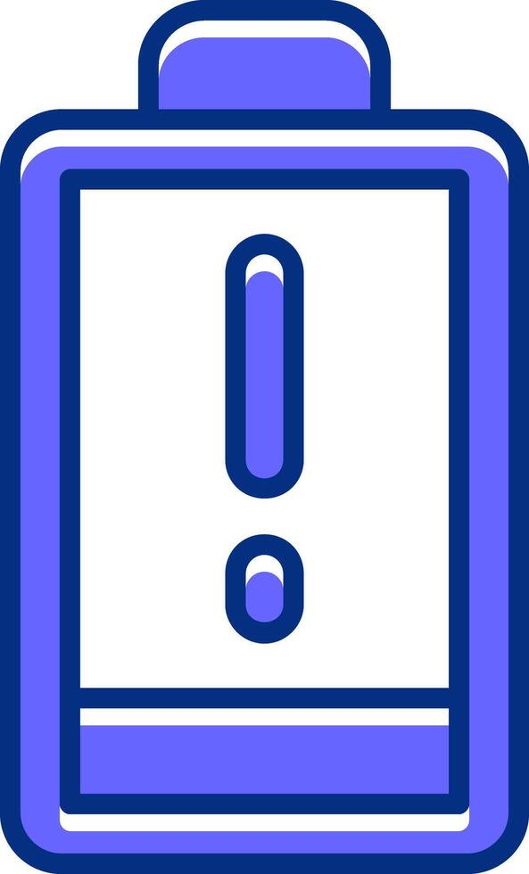 Charging Filled Slip Style Icon vector