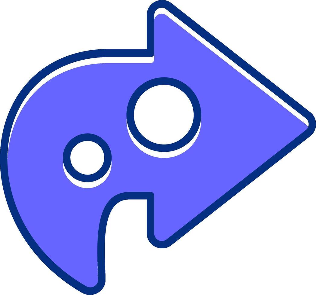 Share Filled Slip Style Icon vector