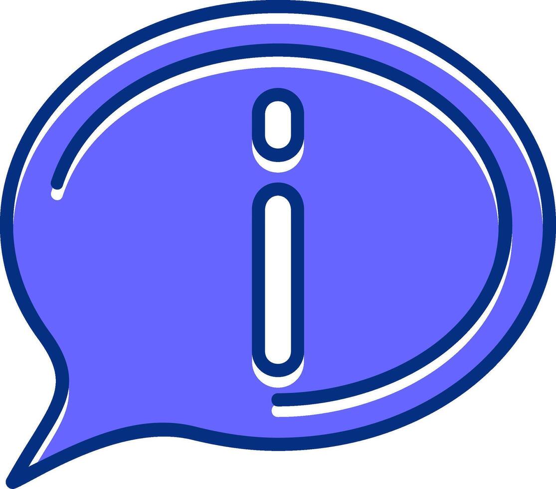 Information Filled Slip Style Icon vector