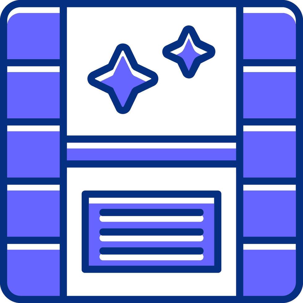 Camera roll Filled Slip Style Icon vector