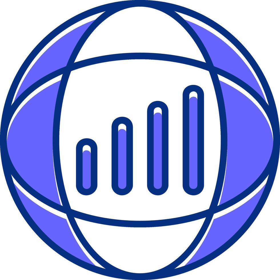 Signal strength Filled Slip Style Icon vector