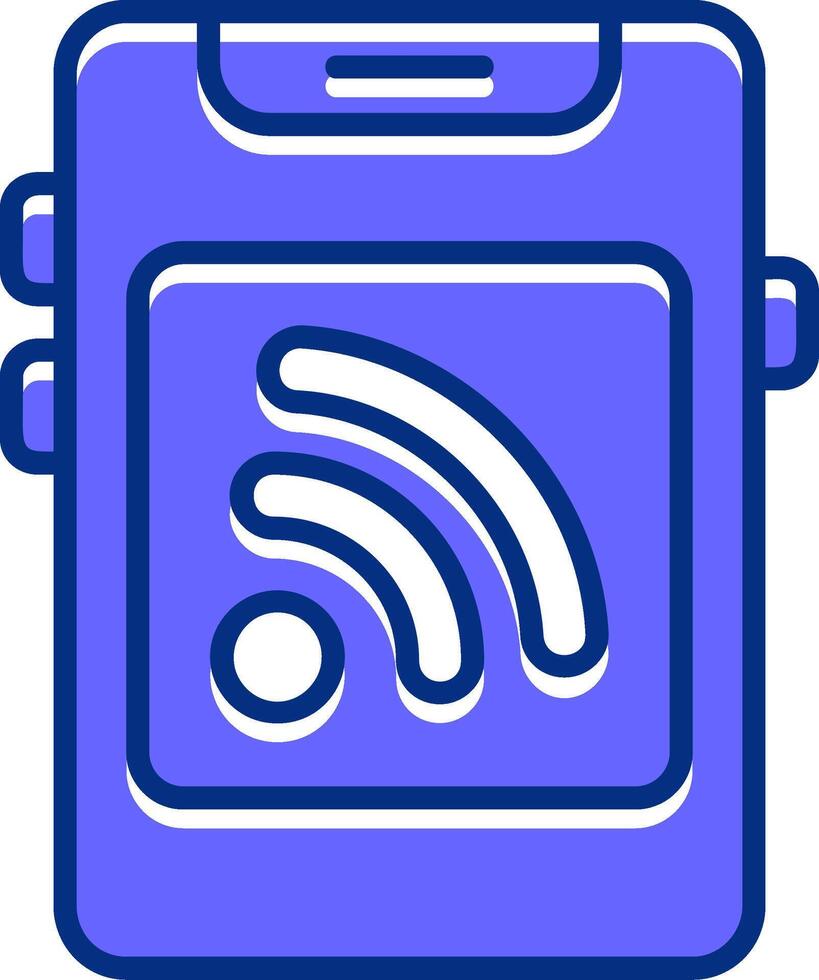 Cast Filled Slip Style Icon vector