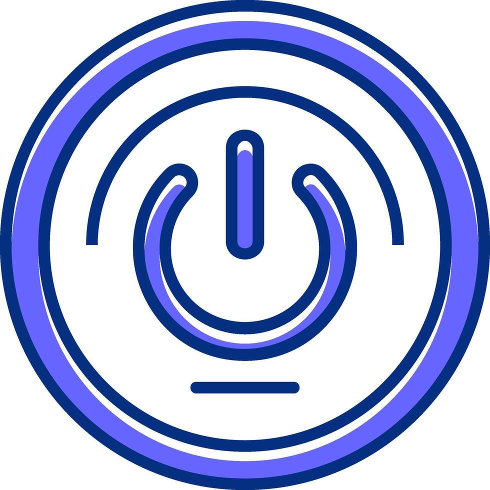 Power Filled Slip Style Icon vector