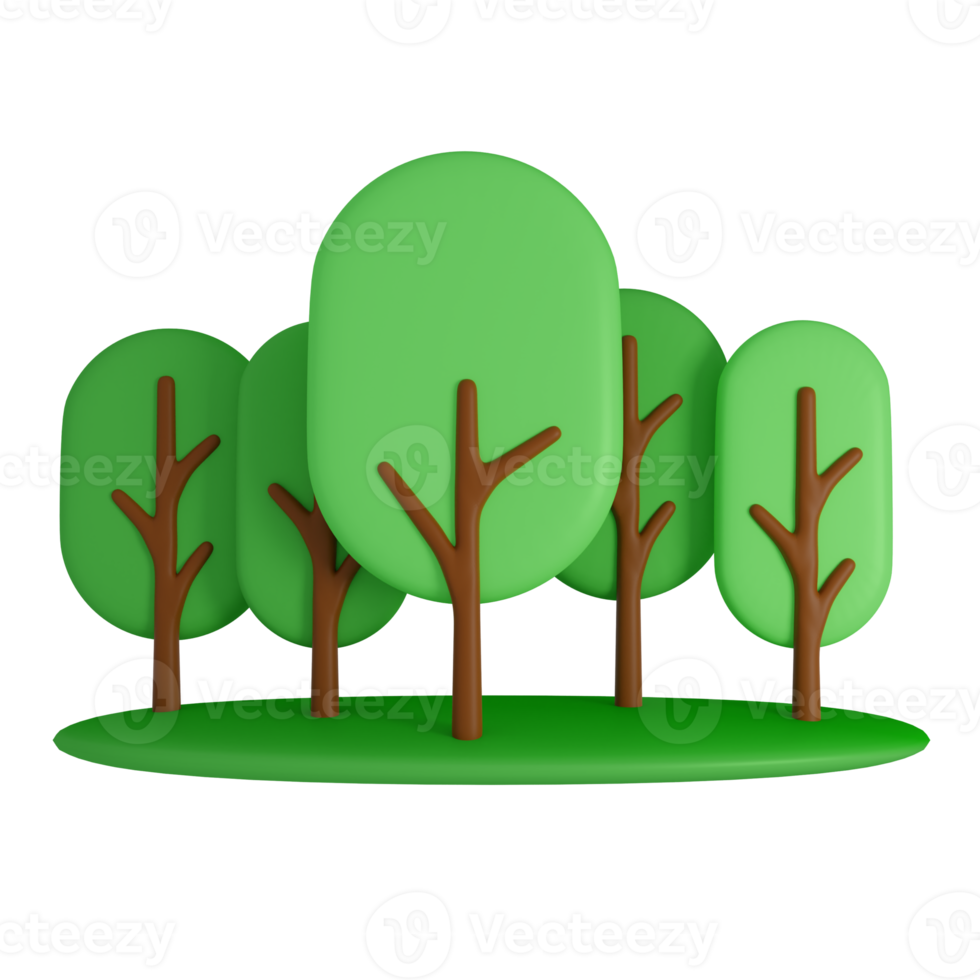 cool and fresh garden with dense trees png