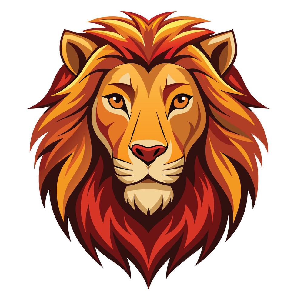 lion head illustration vector