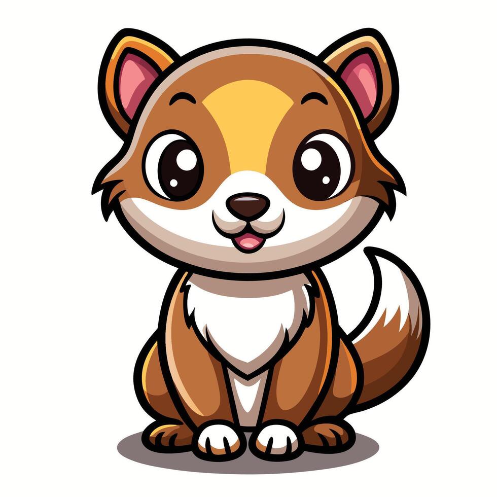 cartoon cute dog illustration vector