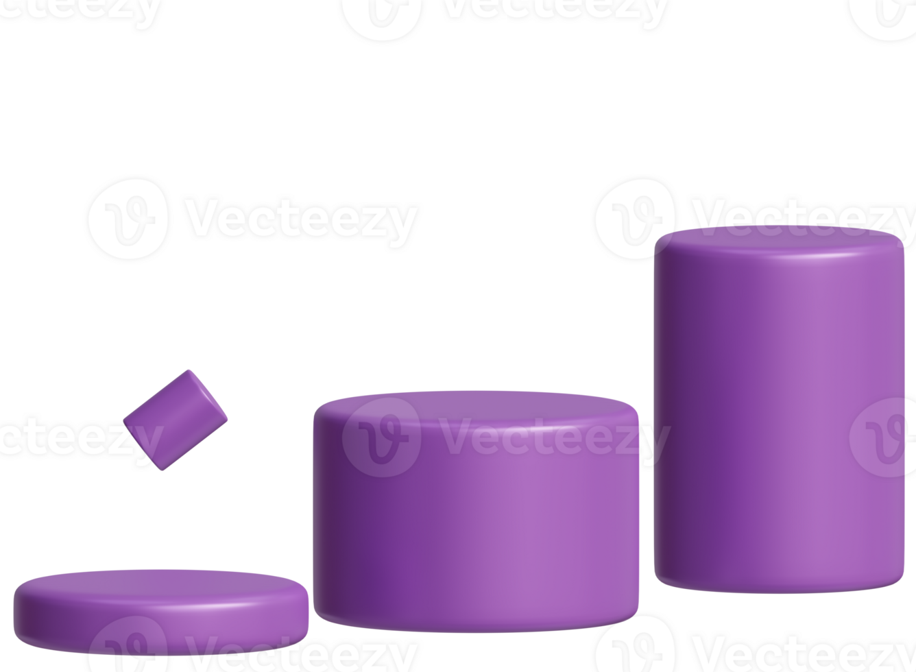 A luxurious 3D purple circular podium, For product display png