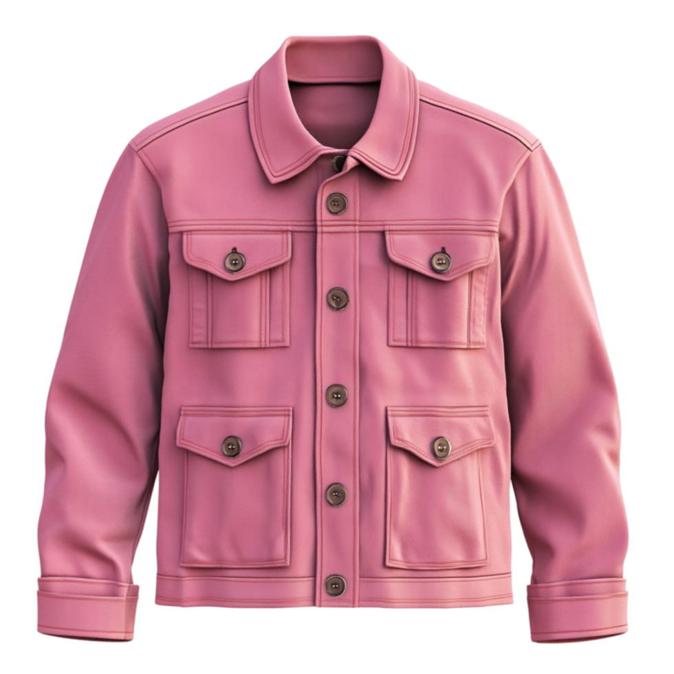 Elegant Pink Jacket on Transparent Background png