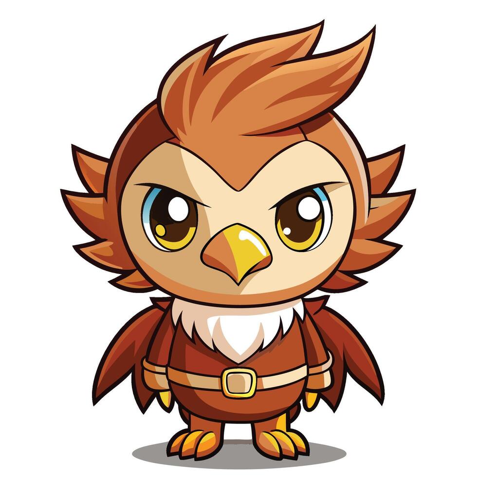 cartoon owl character illustration vector